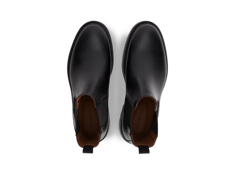 Tommy Hilfiger - Corporate Casual Lth Chelsea - Schwarz 
