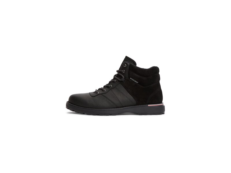 Tommy Hilfiger - Corporate Outdoor Warm Lth Boot - Schwarz 