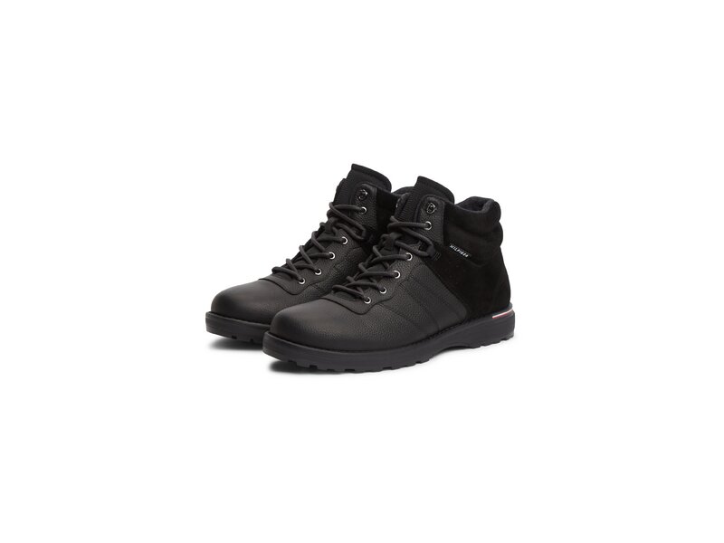 Tommy Hilfiger - Corporate Outdoor Warm Lth Boot - Schwarz 
