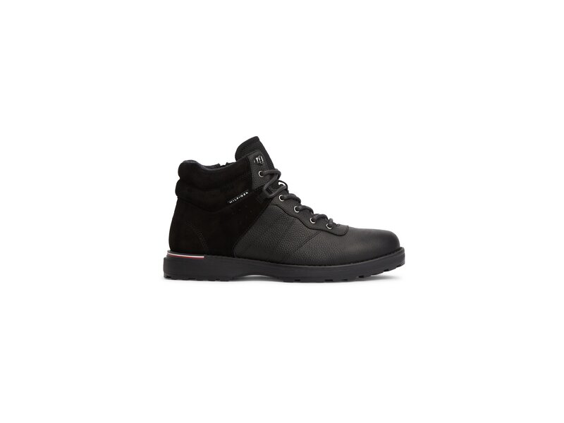 Tommy Hilfiger - Corporate Outdoor Warm Lth Boot - Schwarz 