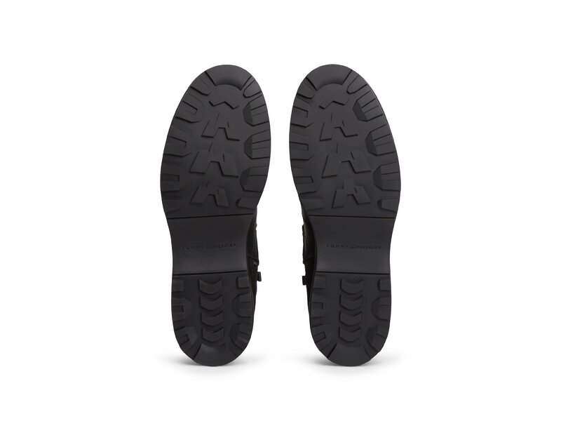 Tommy Hilfiger - Corporate Outdoor Warm Lth Boot - Schwarz 
