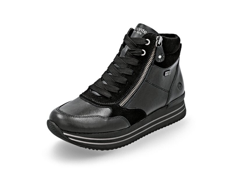 Remonte - Schnürstiefel D1371 - Schwarz 