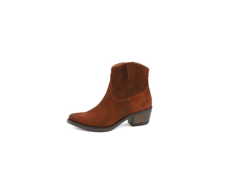 Apple of Eden - Western Ankle Boot - EVIE 51 RUST - Braun 