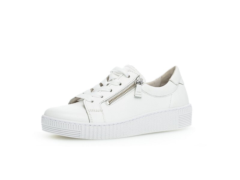 Gabor - Schn&uuml;rhalbschuhe - Wei&szlig; 