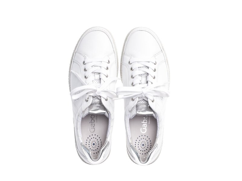Gabor - Schn&uuml;rhalbschuhe - Wei&szlig; 