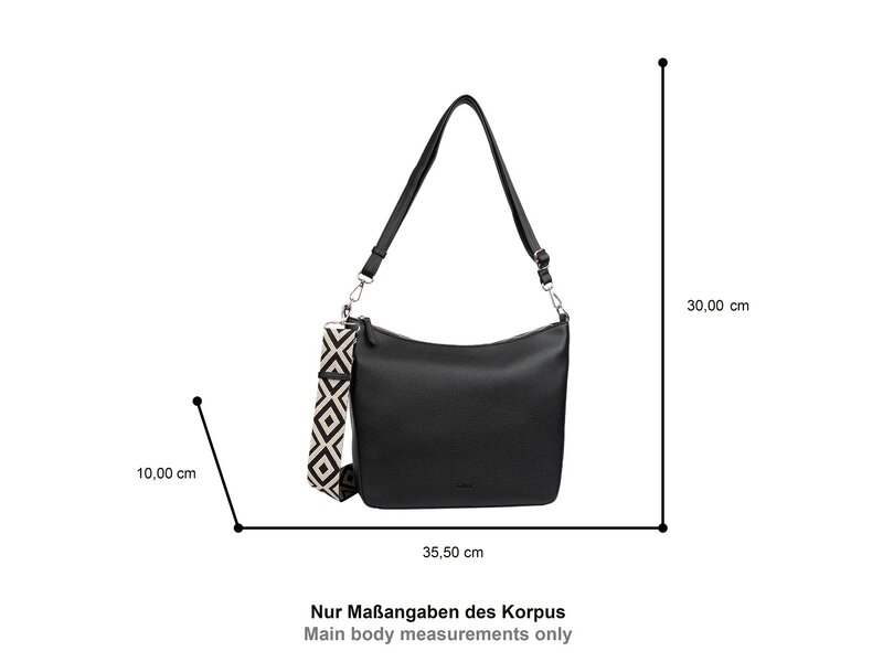 Gabor Bags - Umh&auml;ngetasche: Linda - Schwarz 