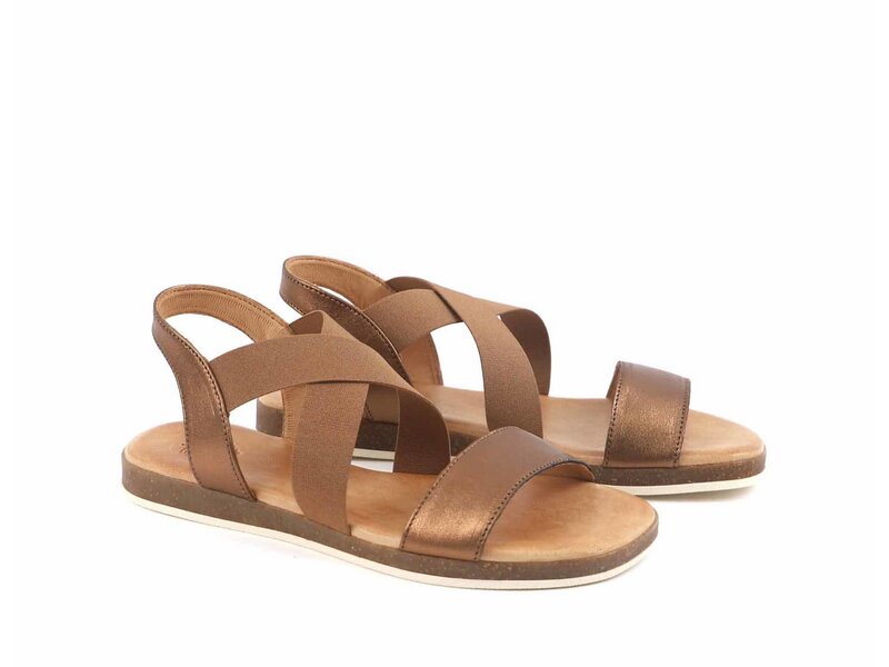 Apple of Eden - IRIS 55 - Flat Sandal - Bronze 