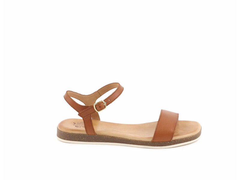 Apple of Eden - ISA 10 - Flat Sandal - Cognac 