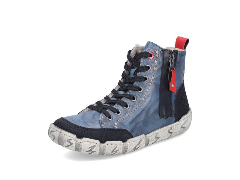 Rieker - Stiefel: Wildebuk/Nepal - Blau 