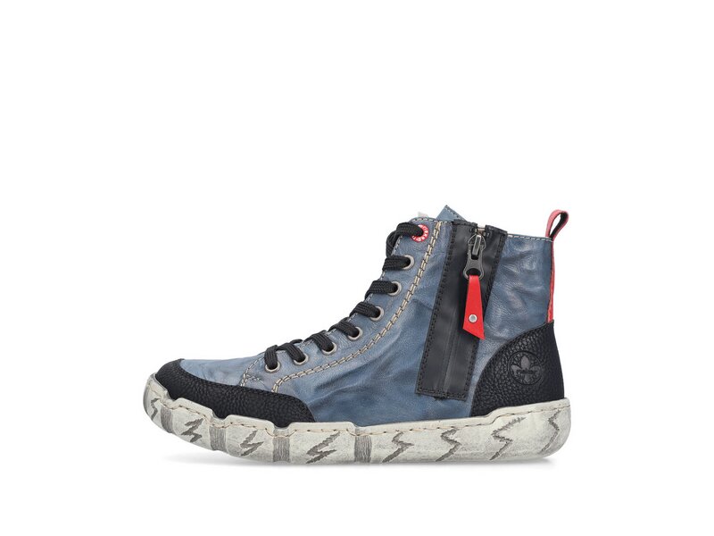 Rieker - Stiefel: Wildebuk/Nepal - Blau 