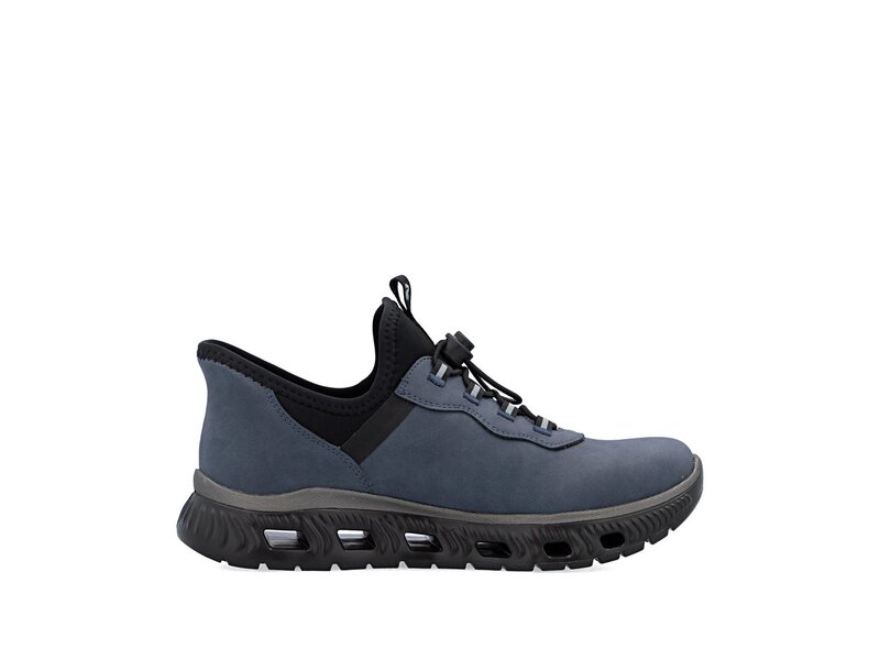 Rieker - Slipper: Morelia/Foilmatt - Blau 