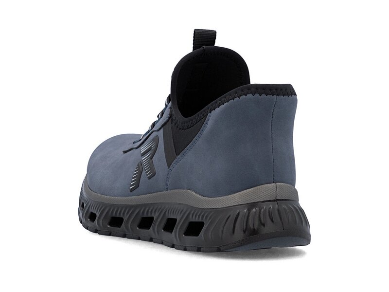 Rieker - Slipper: Morelia/Foilmatt - Blau 