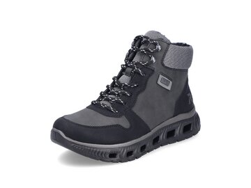 Rieker - Schnürstiefel: Morelia/Mesh44 - Grau