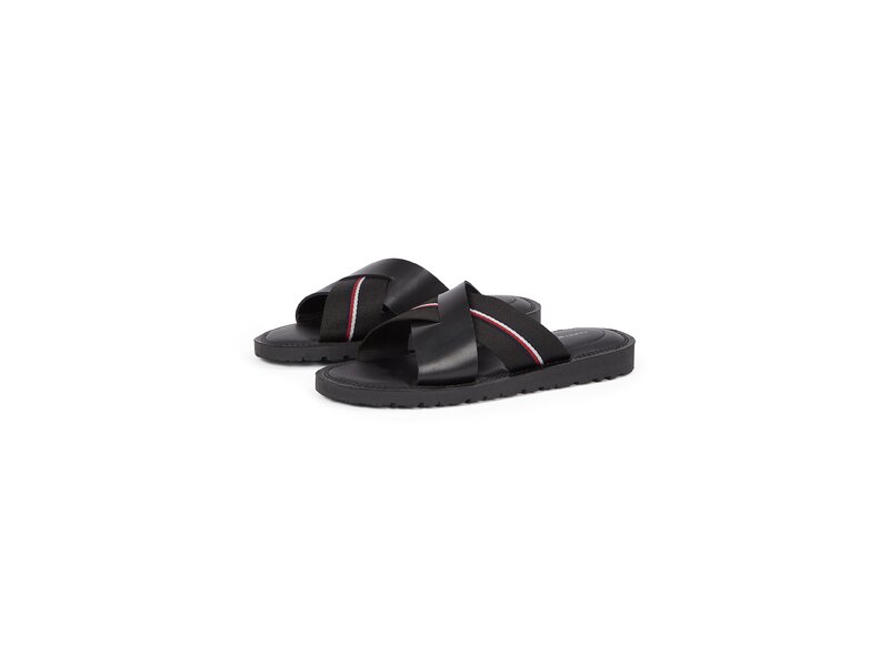 Tommy Hilfiger - CORE HILFIGER LH CRISS C SANDAL - Schwarz 
