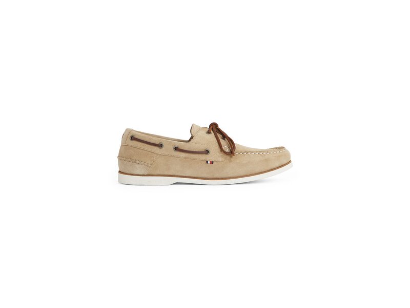 Tommy Hilfiger - TH BOAT SHOE CORE SUEDE - Beige 