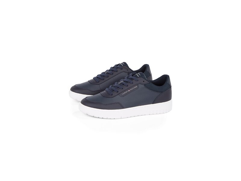 Tommy Hilfiger - TH BASKET CORE LTH PINPERF - Blau 