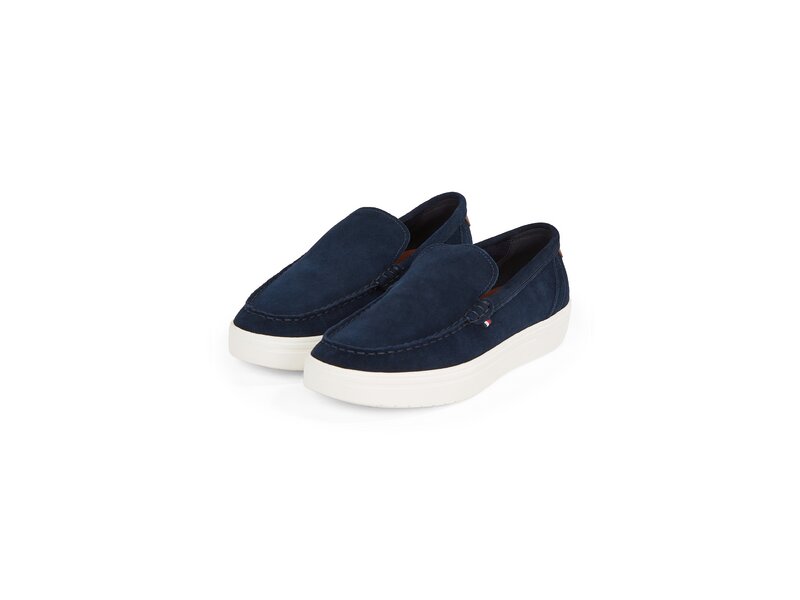 Tommy Hilfiger - MODERN LIGHT HYBRID SUEDE LOAFER - Blau 
