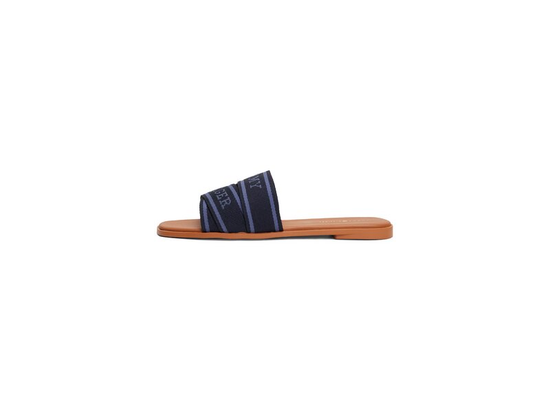 Tommy Hilfiger - TOMMY HILFIGER WEBBING MULE - Blau 
