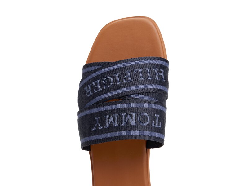 Tommy Hilfiger - TOMMY HILFIGER WEBBING MULE - Blau 