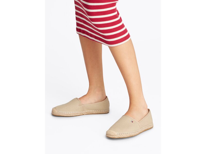 Tommy Hilfiger - FLAG CANVAS ESPADRILLE - Beige 