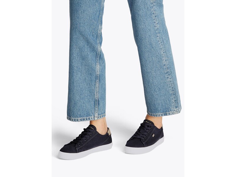 Tommy Hilfiger - VULC CANVAS LACE UP SNEAKER - Blau 