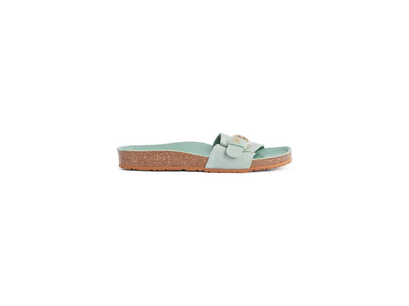 Tommy Hilfiger - SOFT SUEDE ADJUSTABLE MULE - Grün 