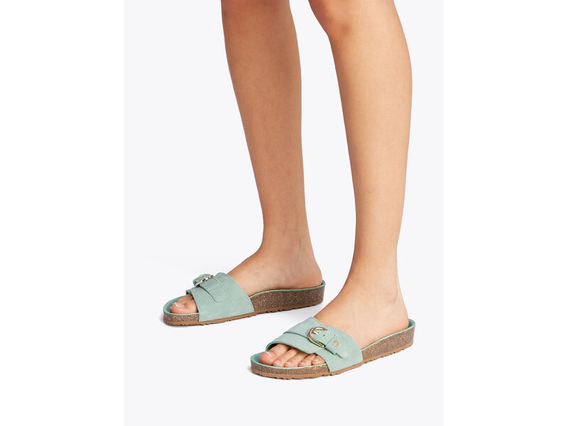 Tommy Hilfiger - SOFT SUEDE ADJUSTABLE MULE - Grün 