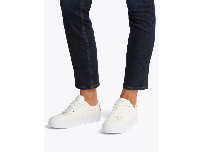Tommy Hilfiger - ESSENTIAL VULC TEXTILE SNEAKER - Weiß 
