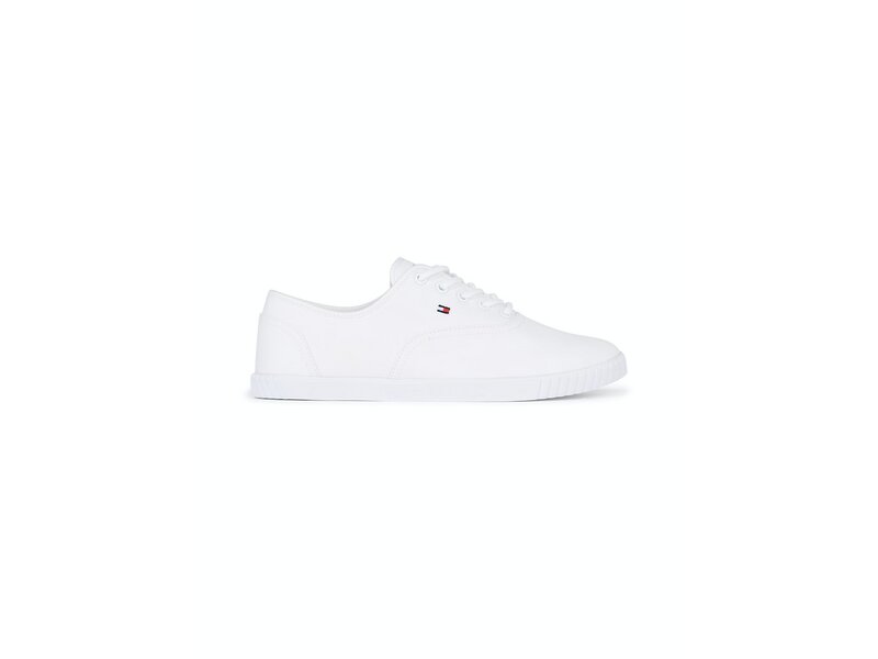 Tommy Hilfiger - Canvas Lace Up Sneaker - FW0FW07805/YBS - White 