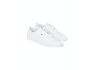 Tommy Hilfiger - Canvas Lace Up Sneaker - FW0FW07805/YBS - White