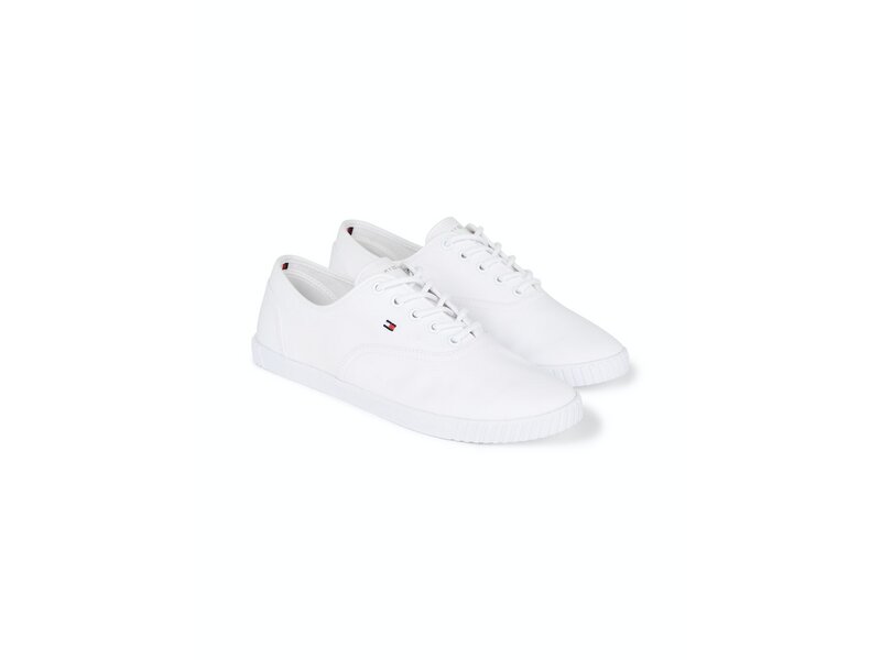 Tommy Hilfiger - Canvas Lace Up Sneaker - FW0FW07805/YBS - White 