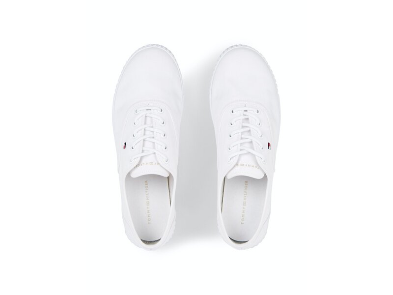 Tommy Hilfiger - Canvas Lace Up Sneaker - FW0FW07805/YBS - White 