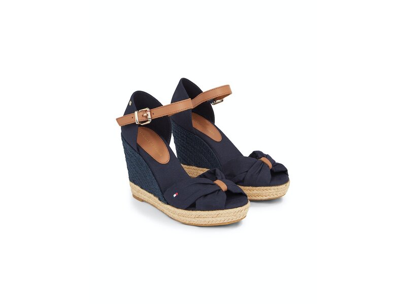 Tommy Hilfiger - Basic Open Toe High Wedge - FW0FW04784/DW6 - Space Blue 