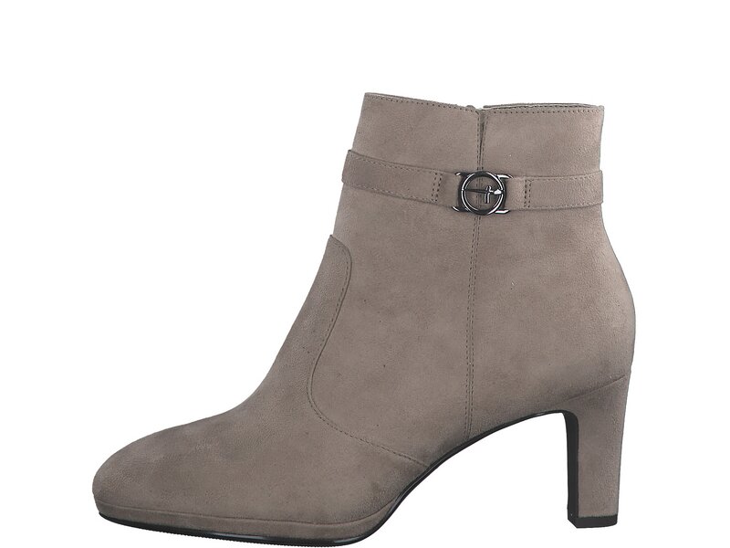 Tamaris - High Heel Ankle Boots - Beige 