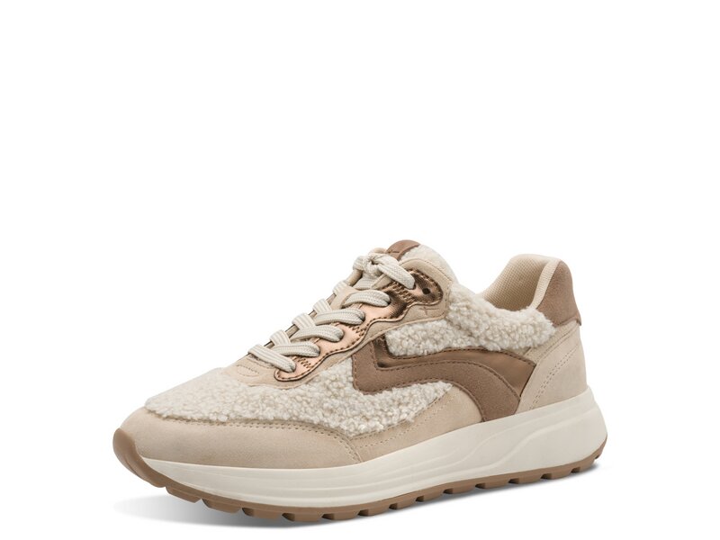 Tamaris - Schn&uuml;rschuh - Beige 