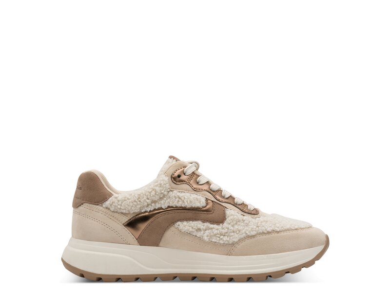 Tamaris - Schn&uuml;rschuh - Beige 