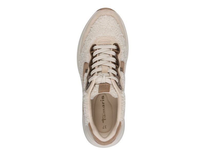 Tamaris - Schn&uuml;rschuh - Beige 
