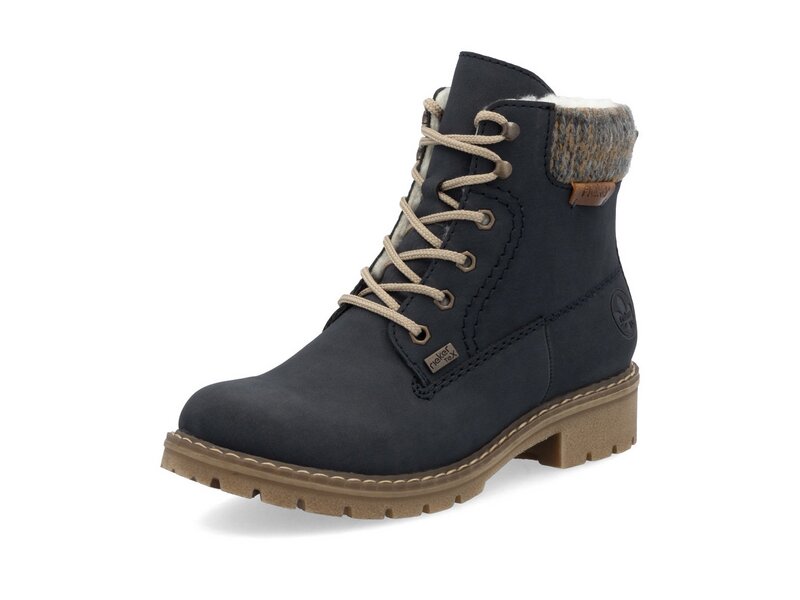 Rieker - Stiefel: Ambor/Knit - Blau 