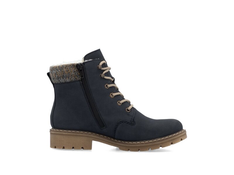 Rieker - Stiefel: Ambor/Knit - Blau 