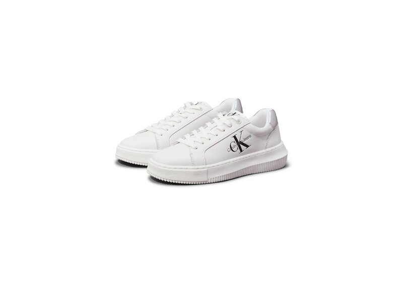 Calvin Klein - CHUNKY CUPSOLE LACEUP LTH ML MTL - YW0YW01476/0K9 - Weiß 